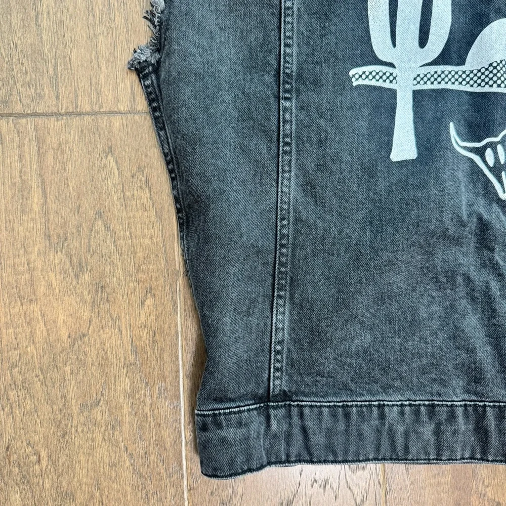 ASOS Black Western Denim Vest - Sweet Cowboy Blues - Picture 9 of 14
